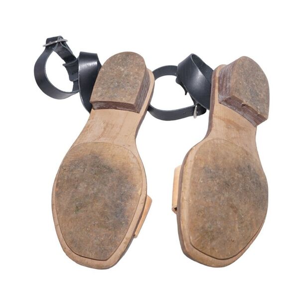 Madewell Boardwalk Ankle Strap Leather Sandals, Size 7 - Picture 8 of 9